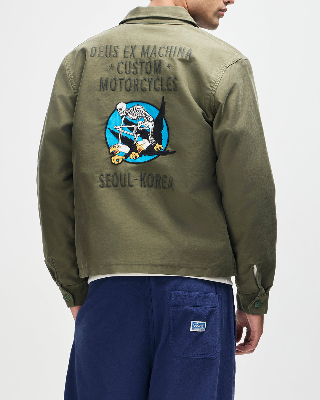 ARTS&SCIENCE 21SS Perfumer’s jacket Jackets | Deus Ex Machina | Fugazi Souvenir Jacket - Pine Green