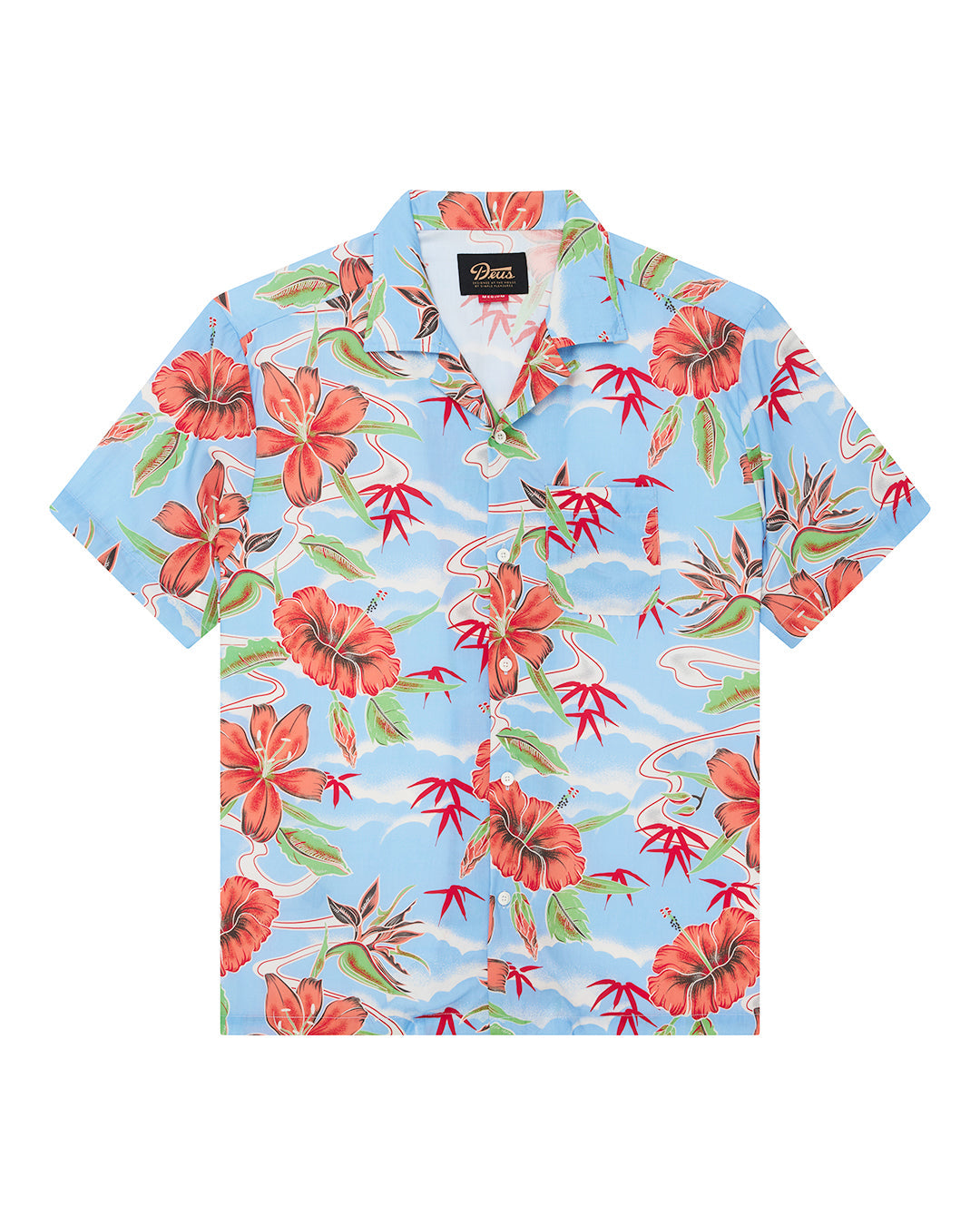 Shirts | Deus Ex Machina | Broadus Shirt - Blue – Deus Ex Machina