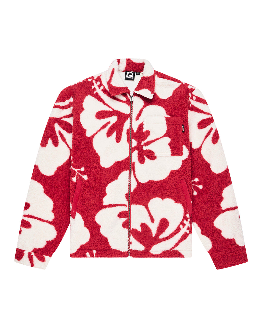Jackets | Deus Ex Machina | Oahu Sherpa Jacket - Cherry Red – Deus