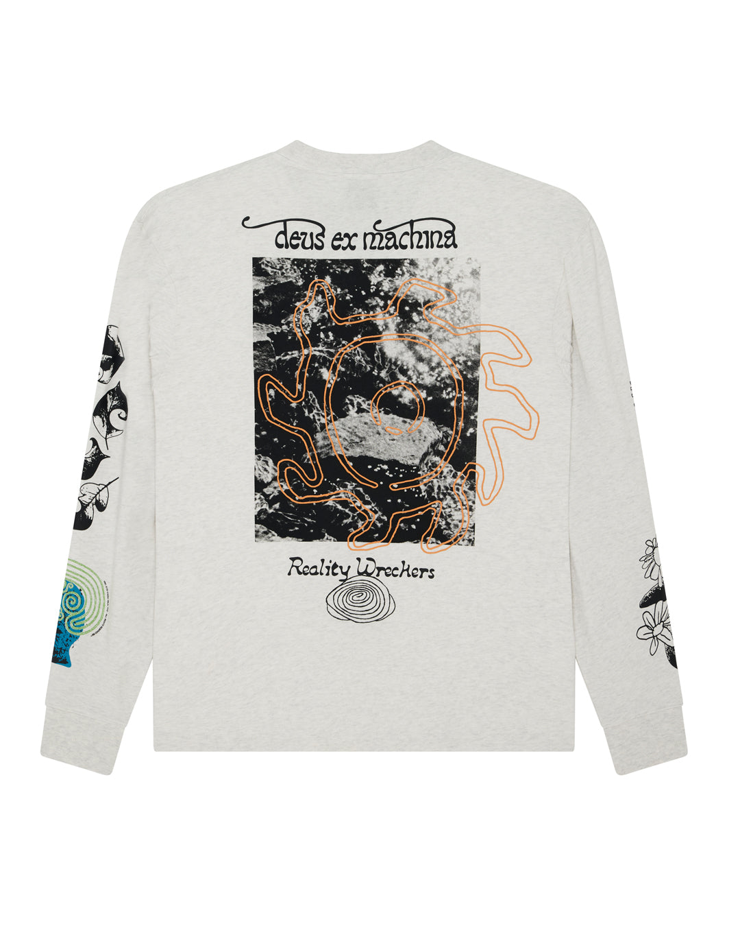 T-Shirts | Deus Ex Machina | Migration Ls Tee - Light Grey Marle
