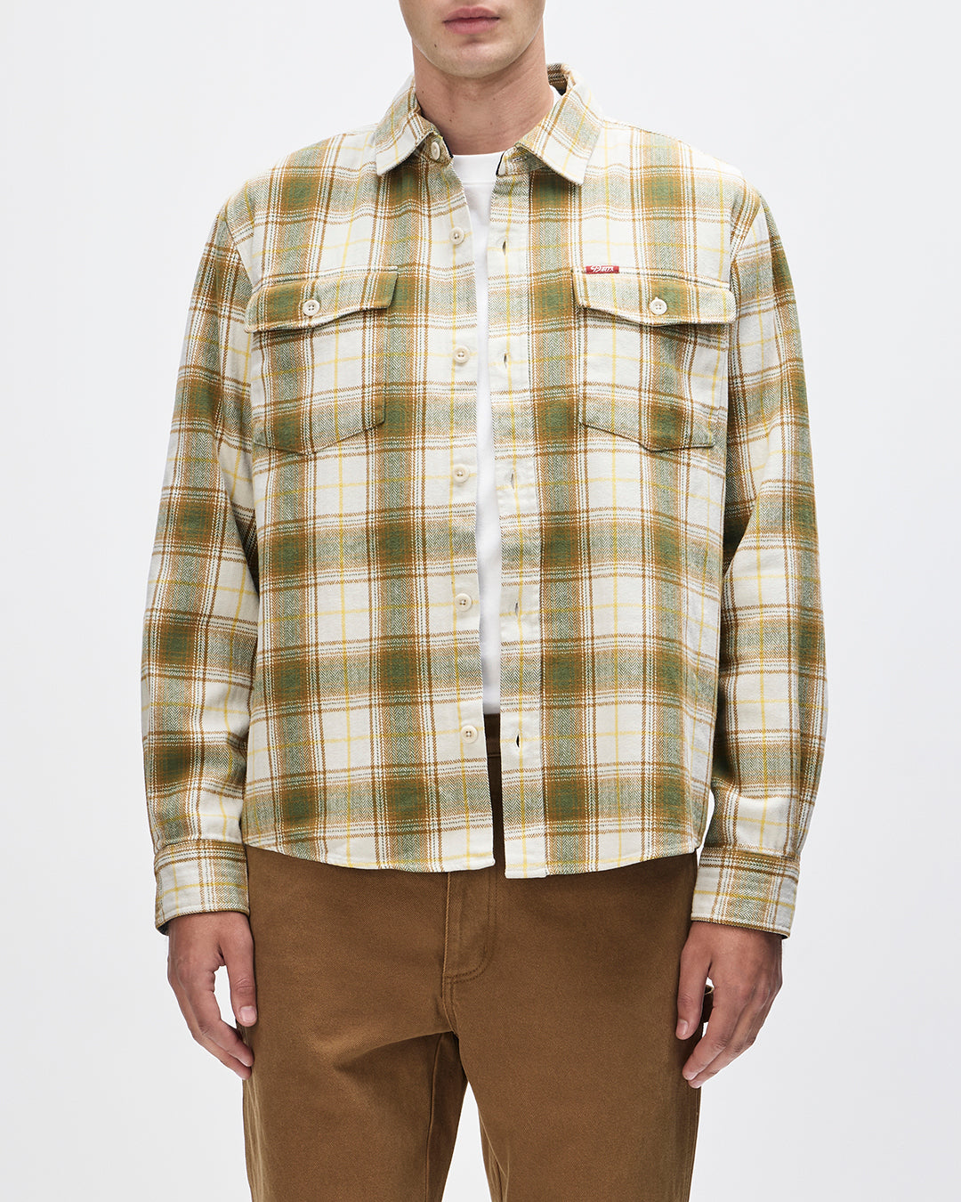 Shirts | Deus Ex Machina | Jermaine Check Shirt - Dirty White