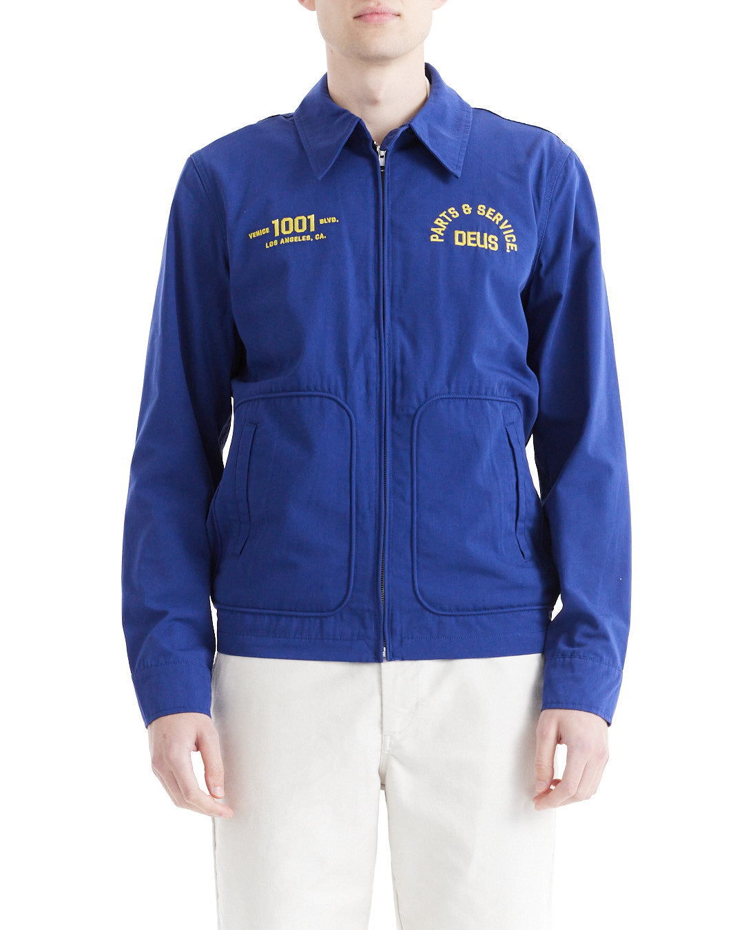 Jackets | Deus Ex Machina | Teller Drizzler Jacket - Mechanic Blue