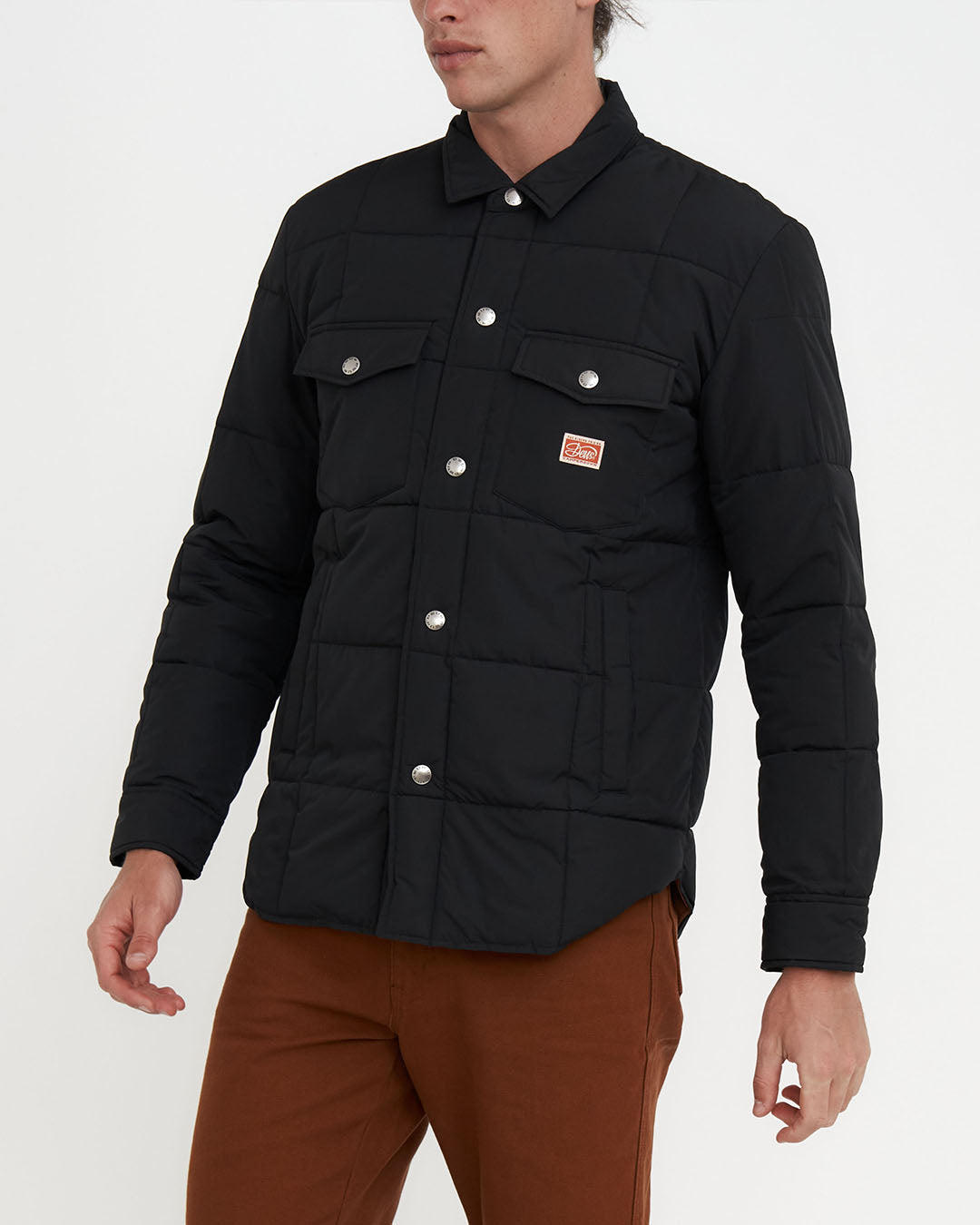 Maxwell Padded Overshirt - Black