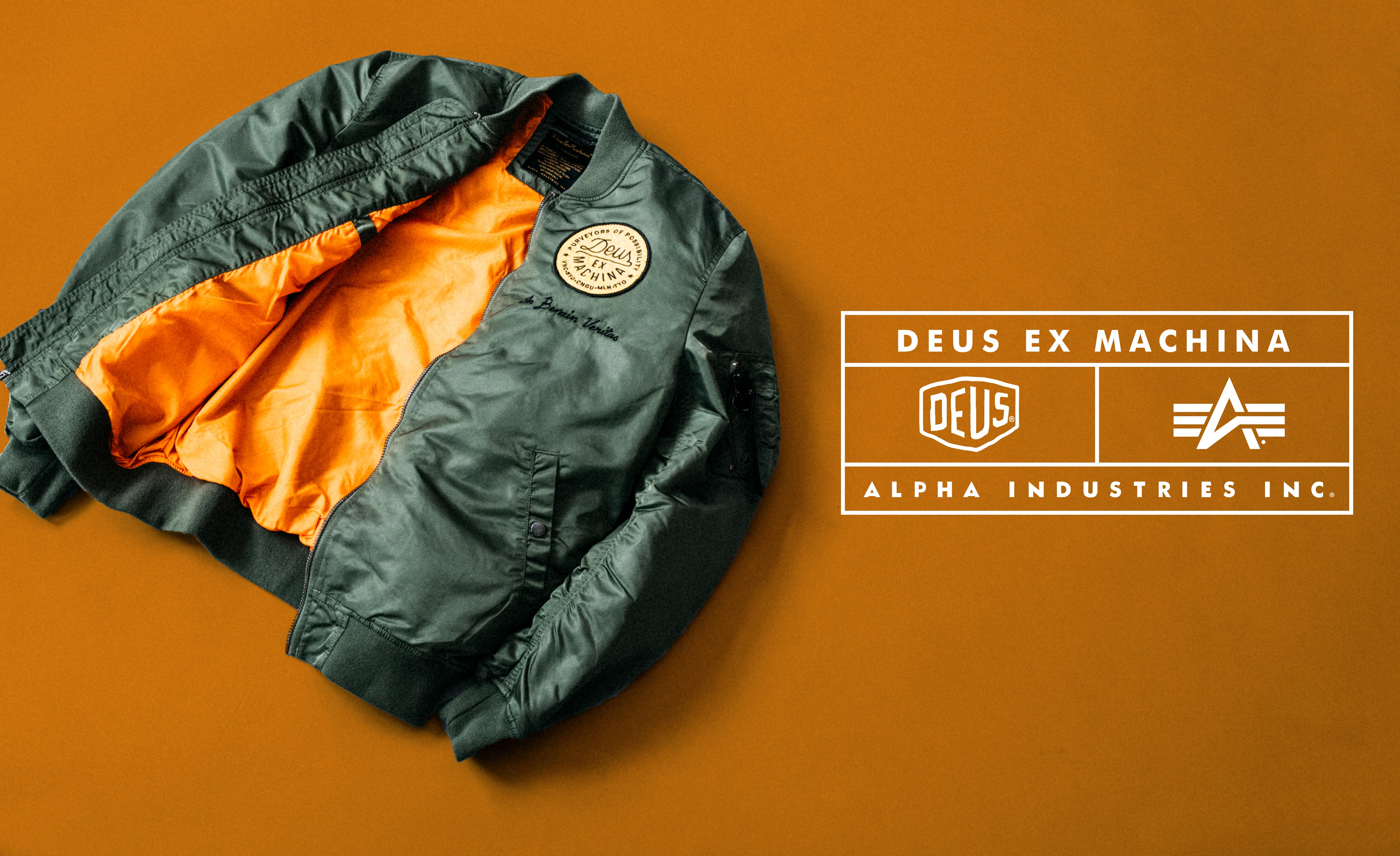 Deus Ex Machina × ALPHA INDUSTRIES M Deus Ex Machina x Alpha Industries - Season Two. – Deus Ex