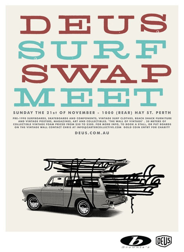 Deus Swap Meet goes west - Perth this Sunday