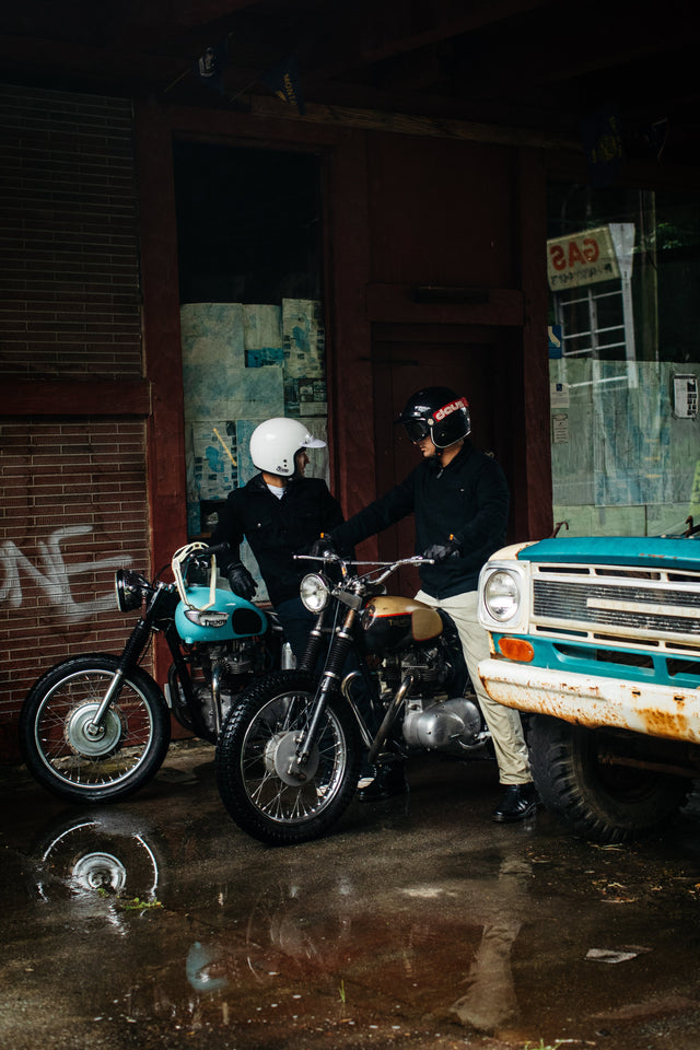 Gants By City OSLO vintage en cuir pour la moto