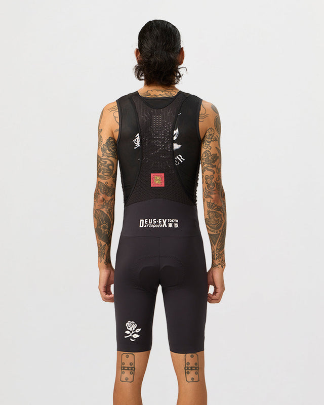 Deus Ex Attaquer Rose Bib Short - Black