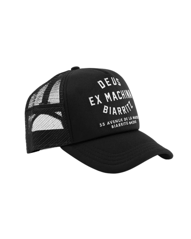 Biarritz Address Trucker Hat - Black