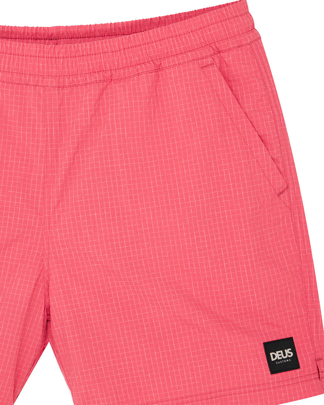 Bañador corto de servicio - Rojo melón