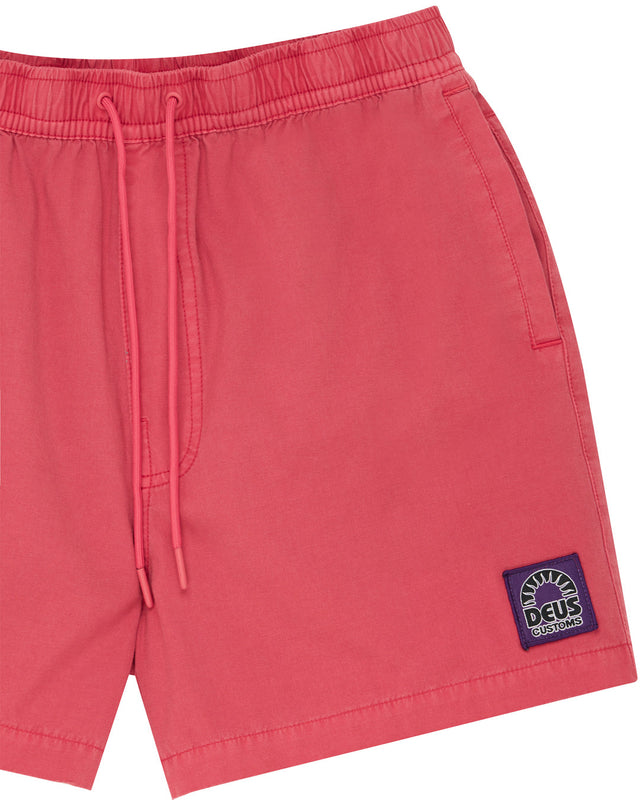 Sandbar Garment Dyed Short - Melon Red
