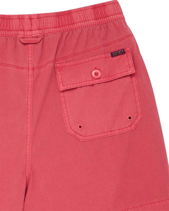 Sandbar Garment Dyed Short - Melon Red
