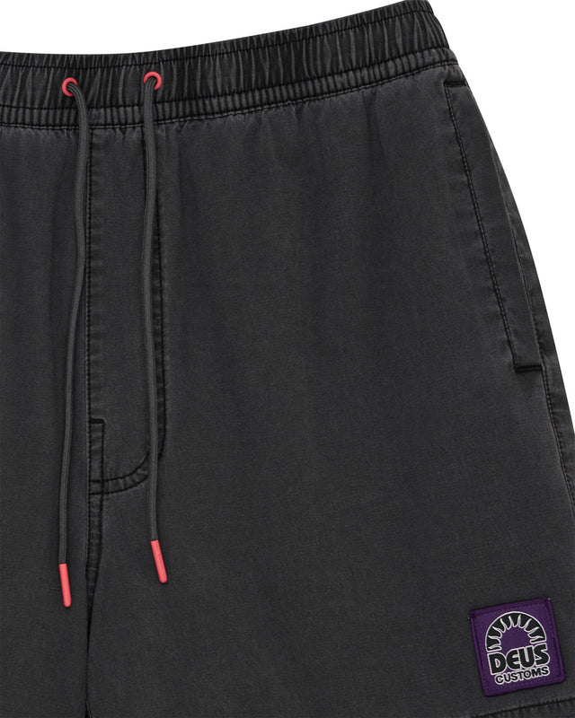 Pantalón corto teñido en prenda Sandbar - Antracita