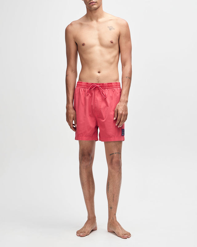 Sandbar Garment Dyed Mesh Short - Melon Red