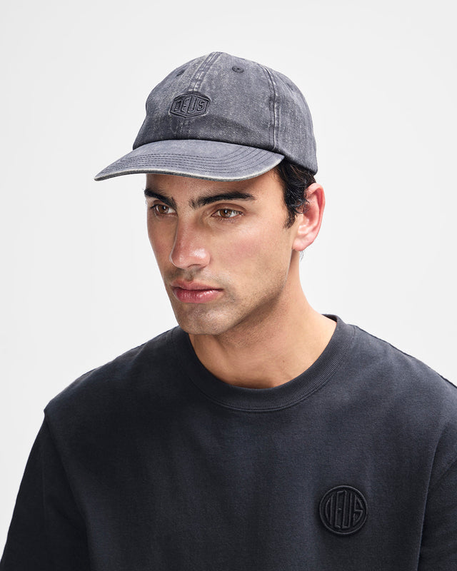 Shield Garment Dyed Dad Cap - Black