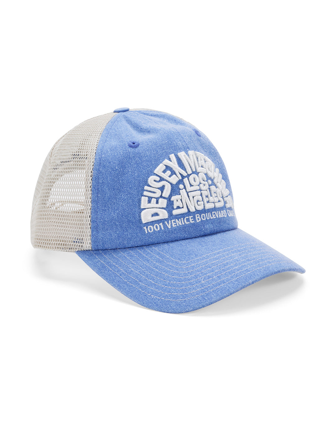 e*e様 b.Eautiful Trucker Hat Beach Blue メ Hats | Deus Ex Machina | Los Angeles Address Trucker - Bonnie Blue