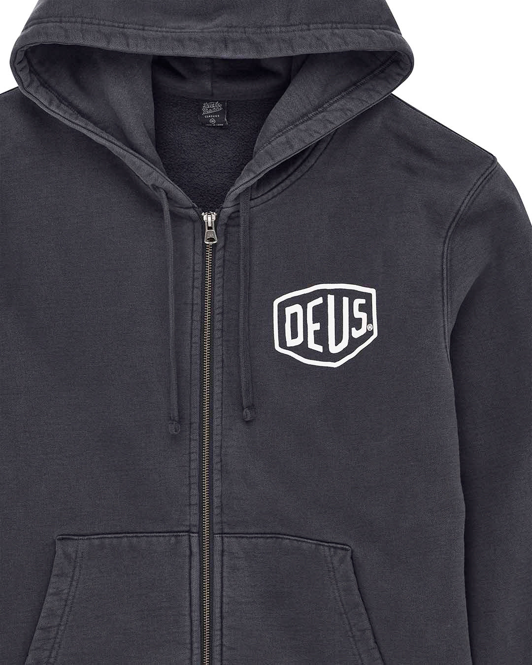 Sweaters | Deus Ex Machina | Shield Garment Dyed Zip Hoodie