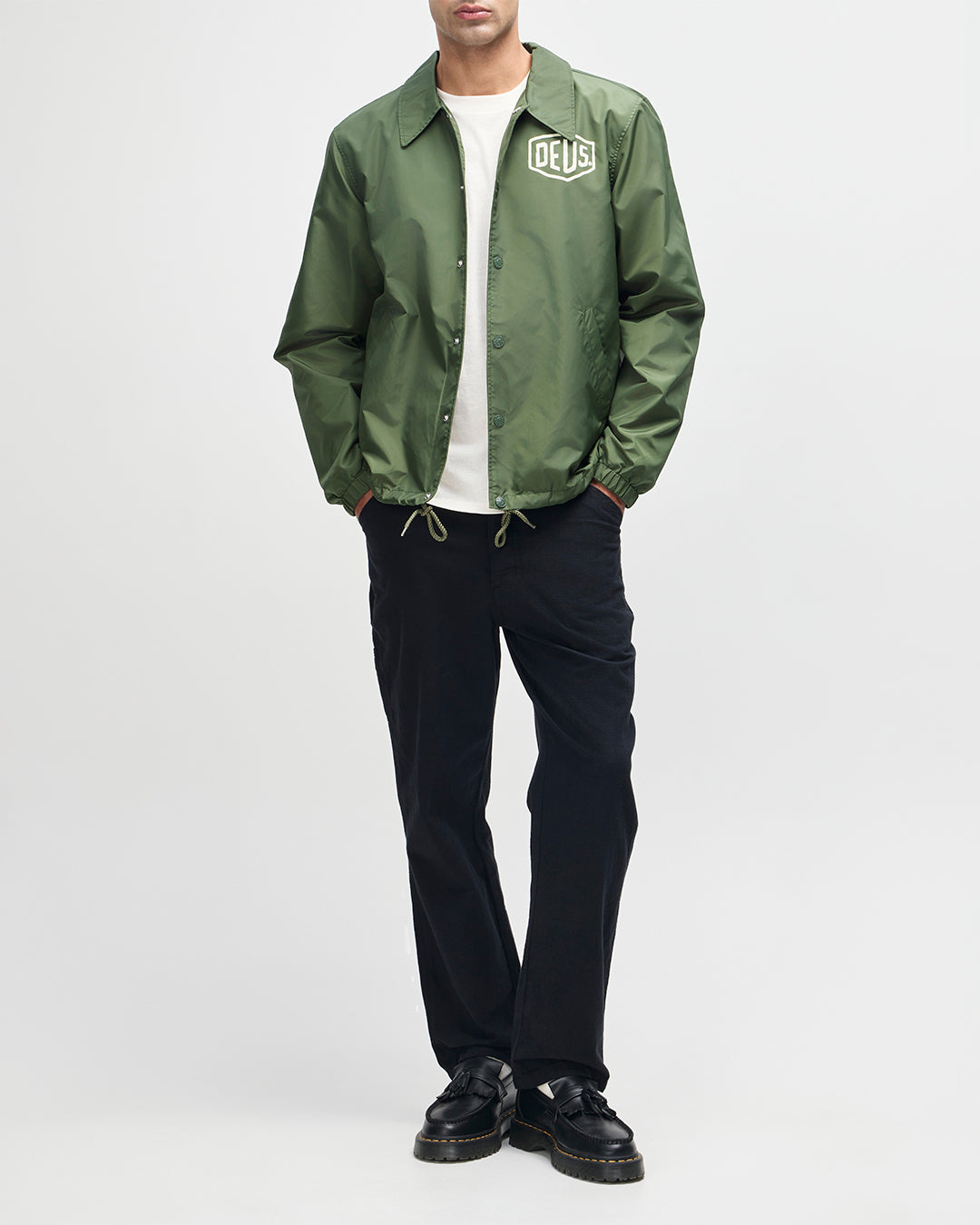 Jackets | Deus Ex Machina | Venice Coach - Pine Green – Deus Ex