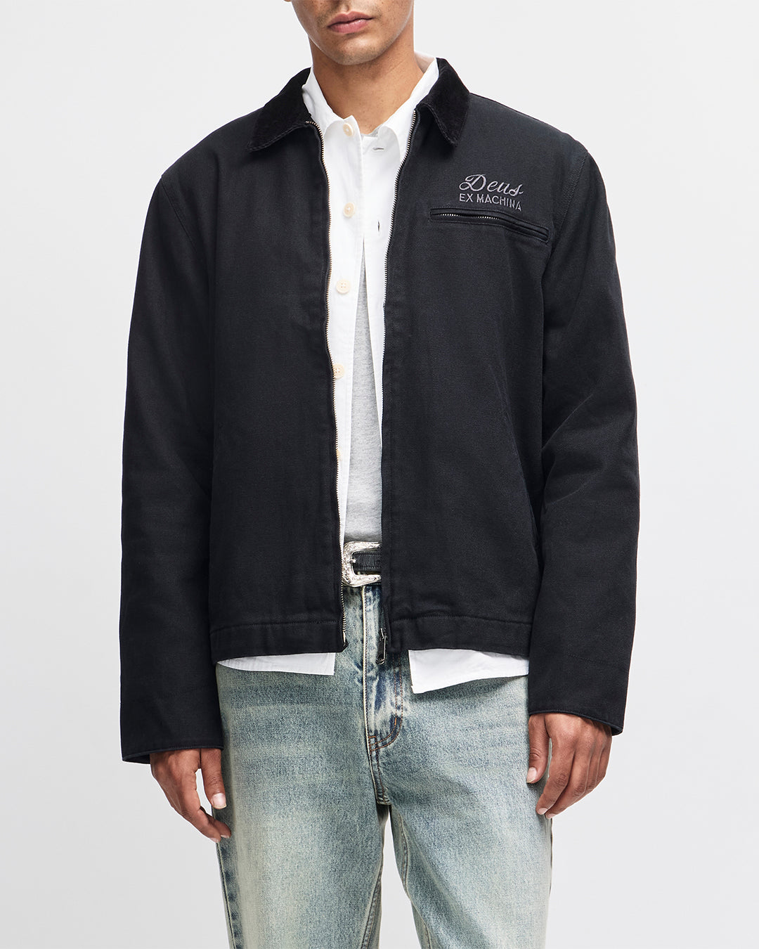 Address Workwear Jacket - Black – Deus Ex Machina Europe