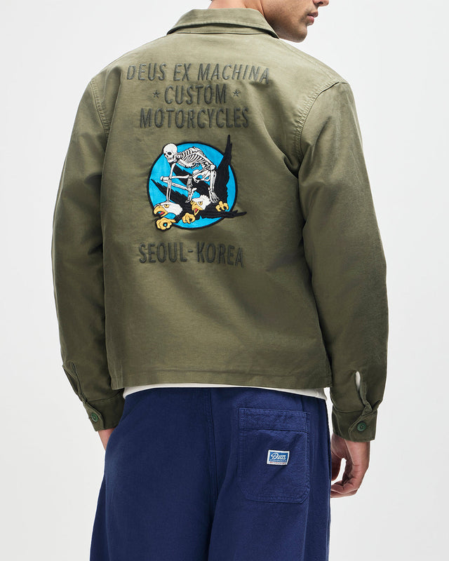 D261MJK301-FugaziSouvenirJacket-Pine