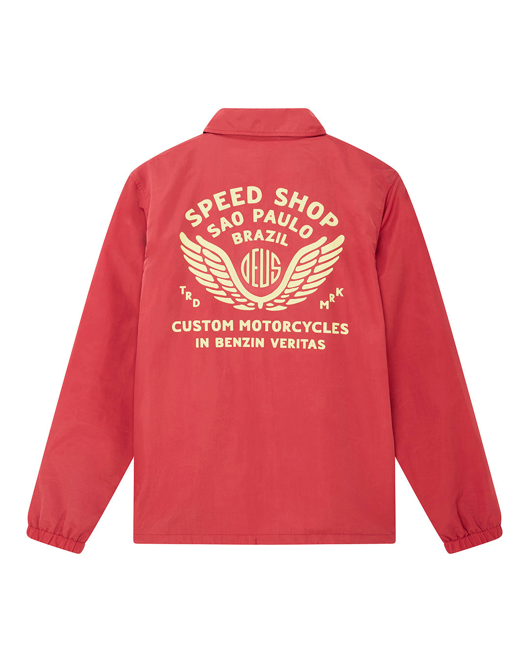 Jackets | Deus Ex Machina | Munificence Nylon Coach - Melon Red