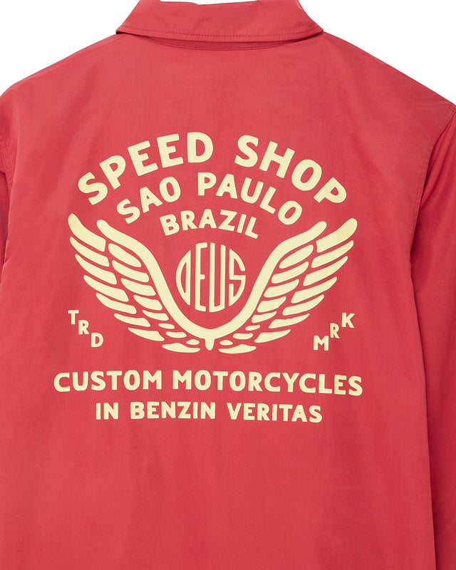 Munificence Nylon Coach - Melon Red