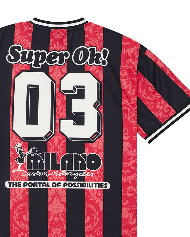 Nouveau Moto Tee - Fiery Red