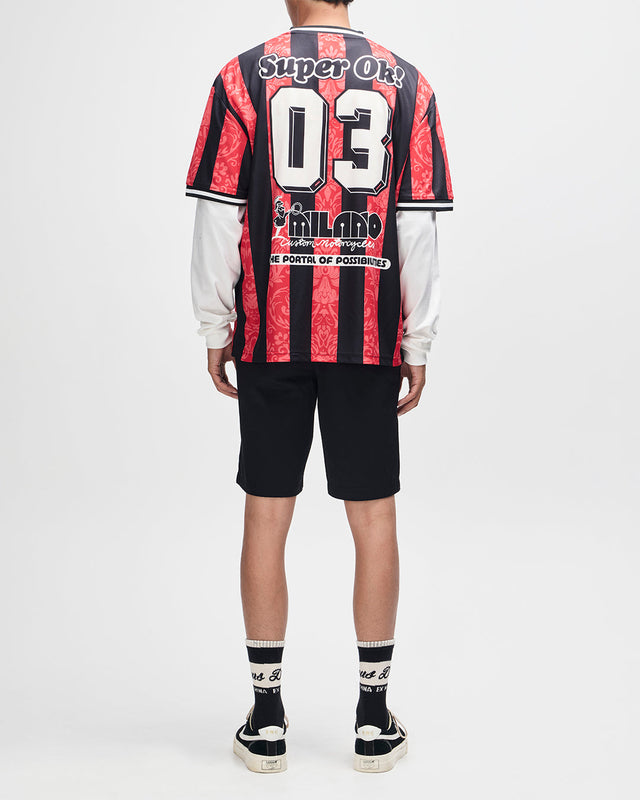 Nouveau Moto Tee - Fiery Red