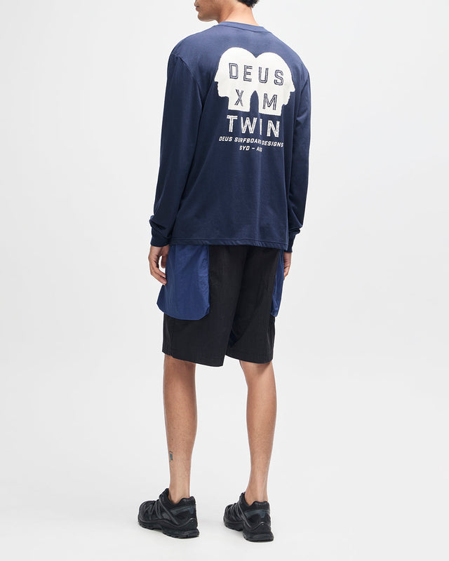 Twin Ls Tee - Mechanic Blue