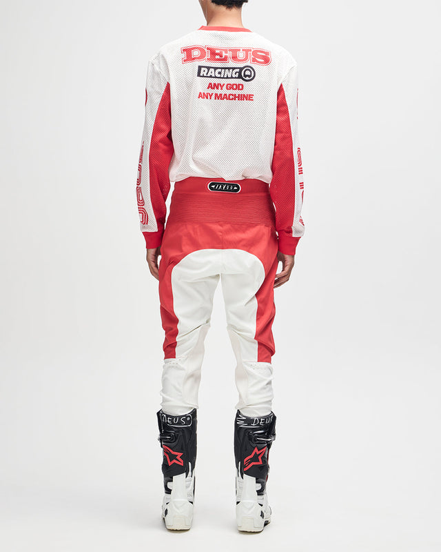 MX Pant - White Red