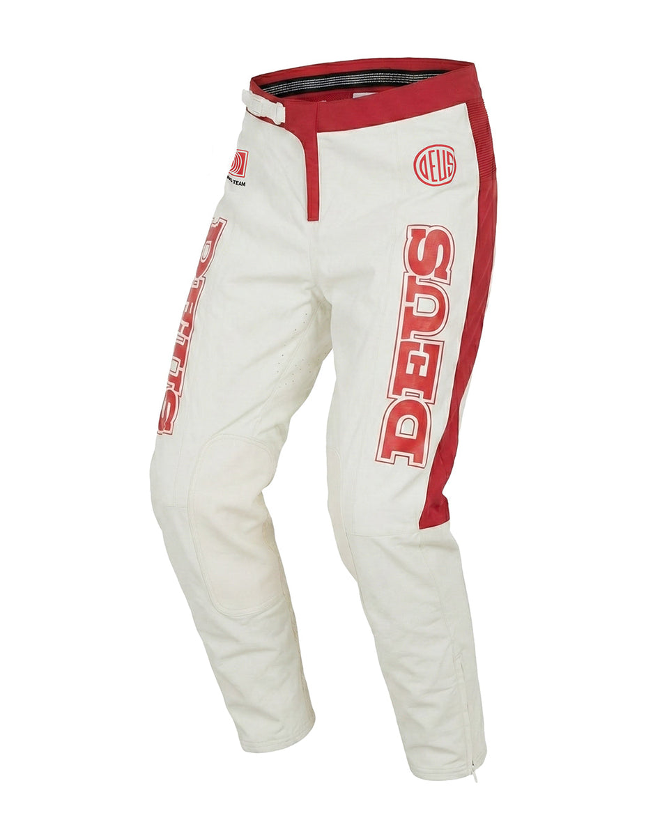 Pants | Deus Ex Machina | MX Pant - White Red – Deus Ex Machina Europe