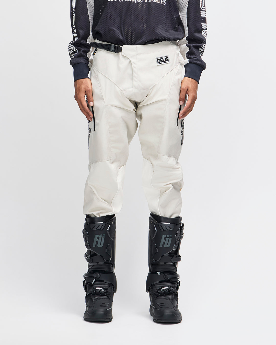 Pants | Deus Ex Machina | Moto Off Road Pant - Dirty White – Deus