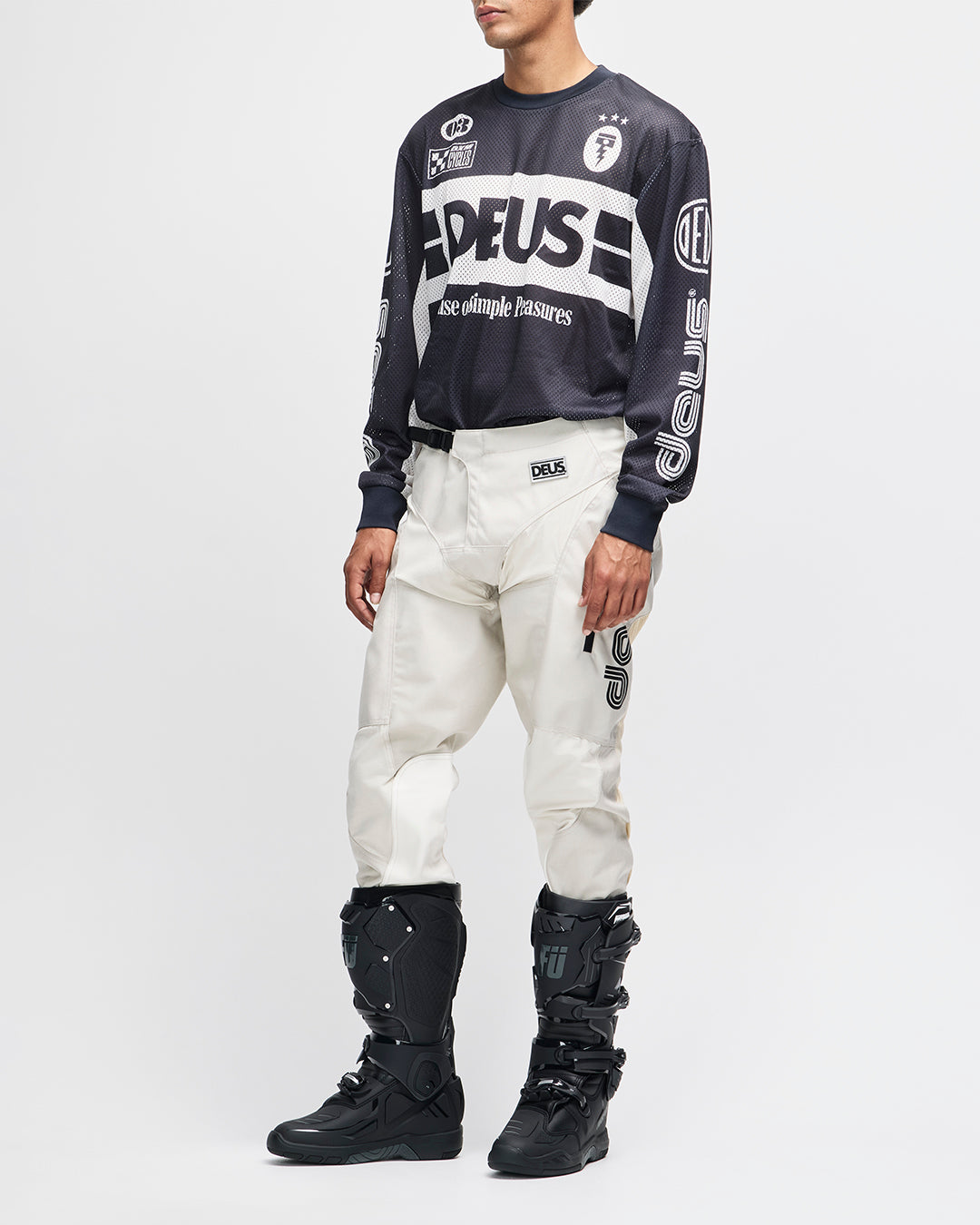 Pants | Deus Ex Machina | Moto Off Road Pant - Dirty White – Deus