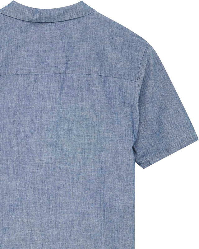 Forecourt Chambray Shirt - Mid Indigo