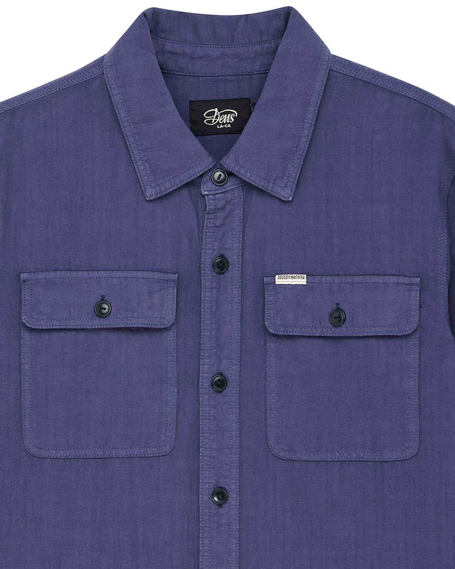 Vacay Chambray Shirt - Mechanic Blue