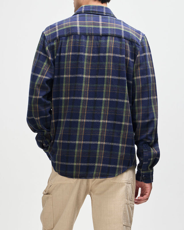 D261MSH304-VacayCheckShirt-Navy
