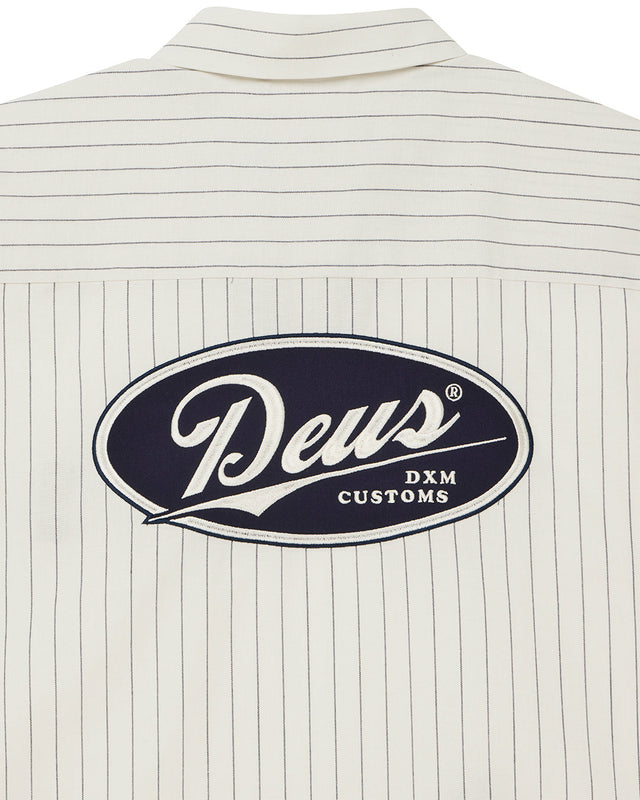 Forecourt Stripe Shirt - Dirty White