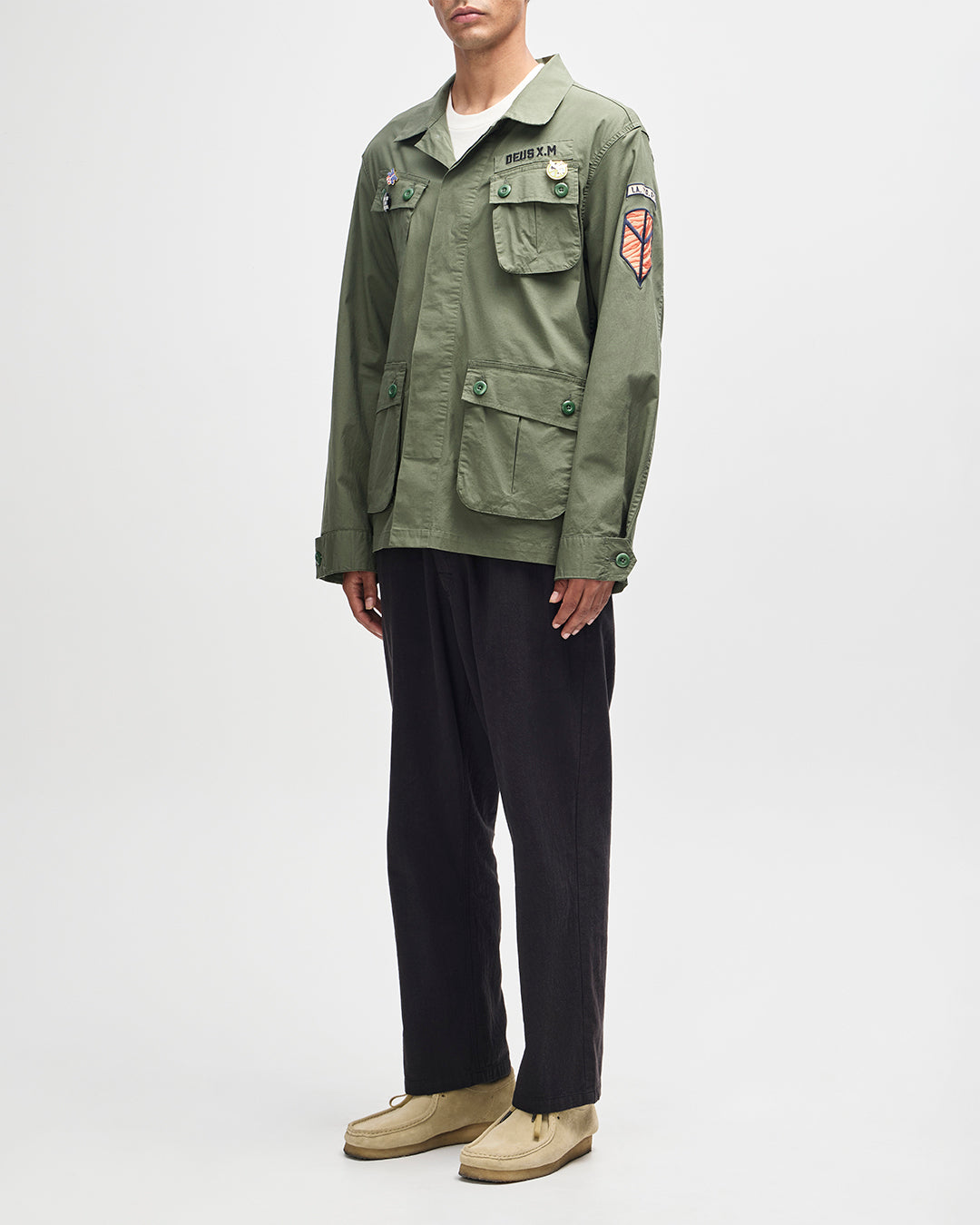 Shirts | Deus Ex Machina | Power Overshirt - Pine Green – Deus Ex