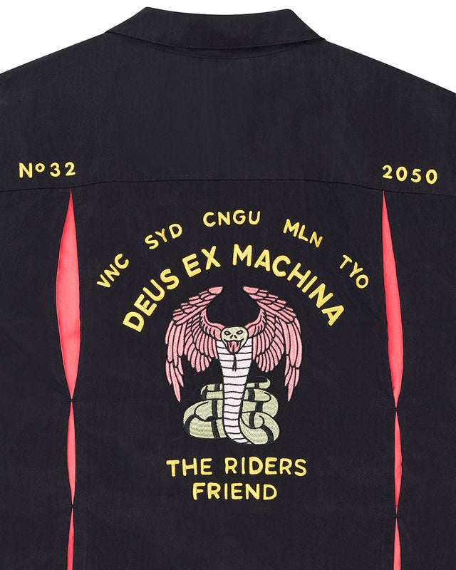 Hisssterical Bowling Shirt - Black