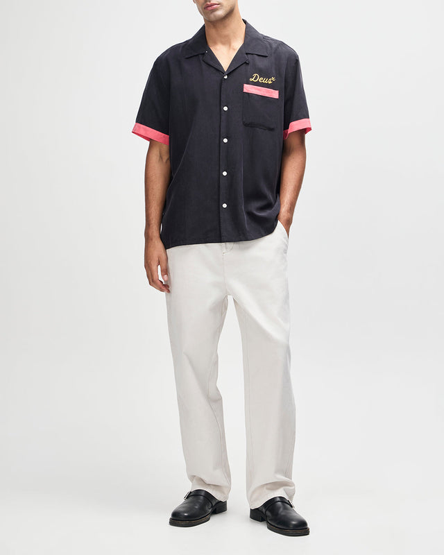 Hisssterical Bowling Shirt - Black