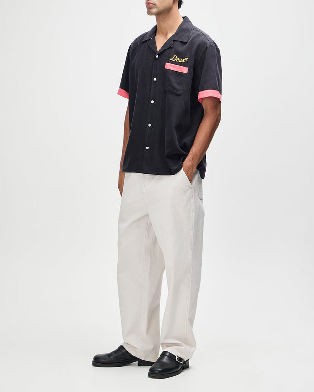 Hisssterical Bowling Shirt - Black