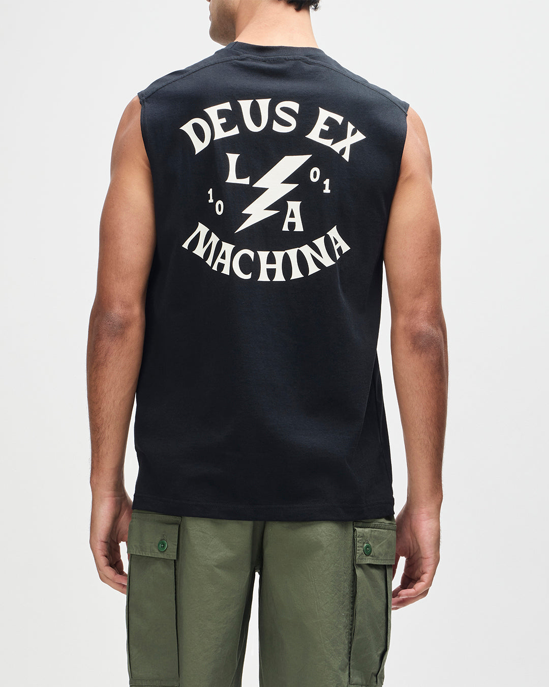 Muscle Tops | Deus Ex Machina | Chinook Muscle - Black – Deus Ex