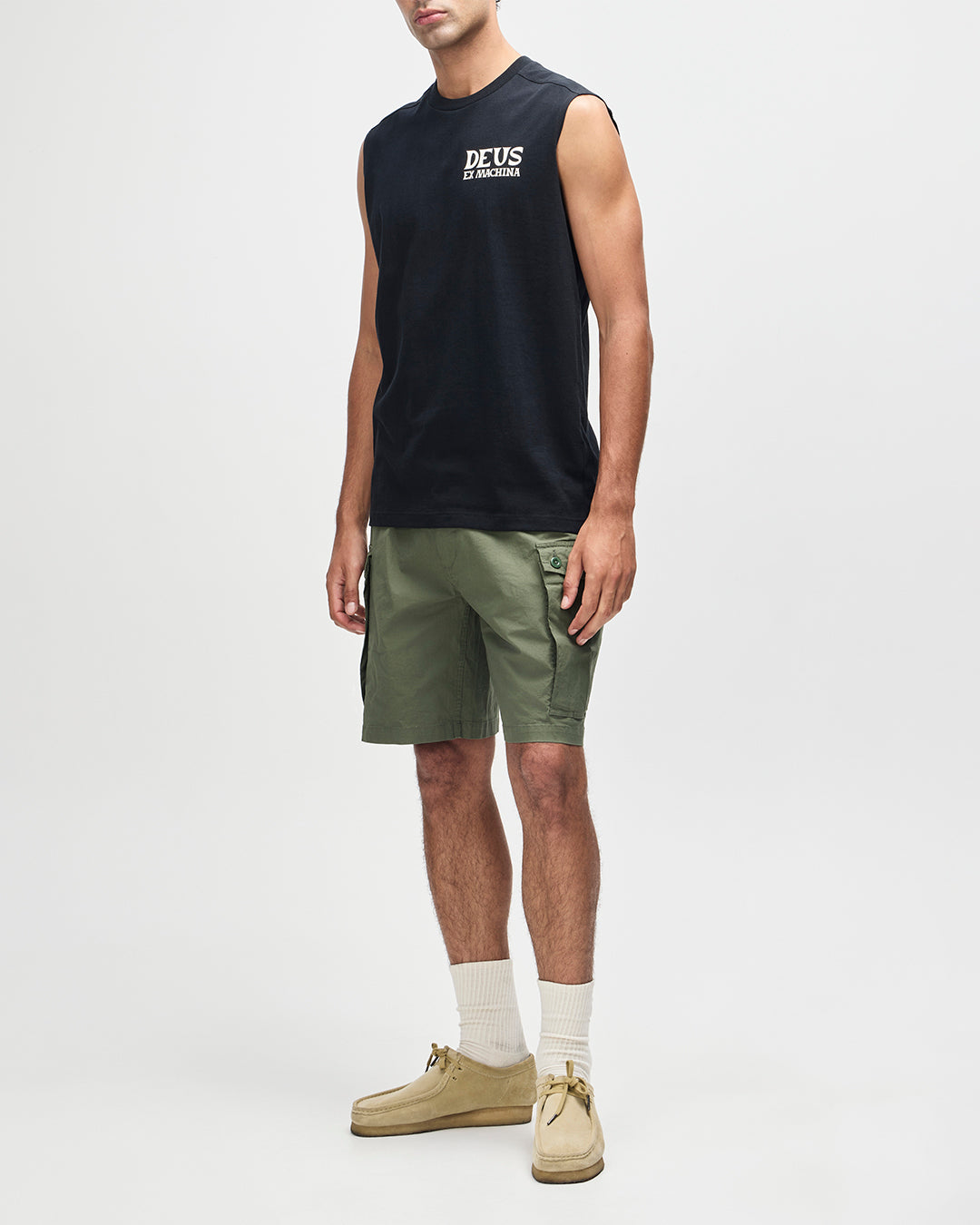 Muscle Tops | Deus Ex Machina | Chinook Muscle - Black – Deus Ex