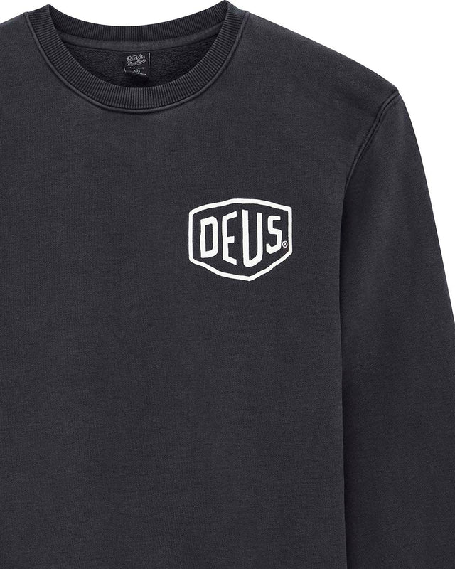 Shield Garment Dyed Crew - Black