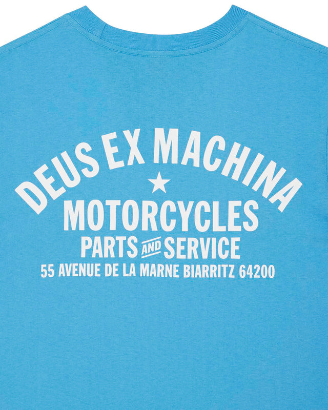 Biarritz Address Tee - Bonnie Blue