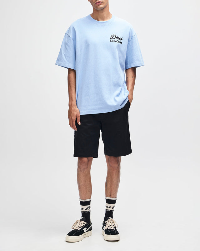 Harajuku Sign Tee - Cerulean Blue