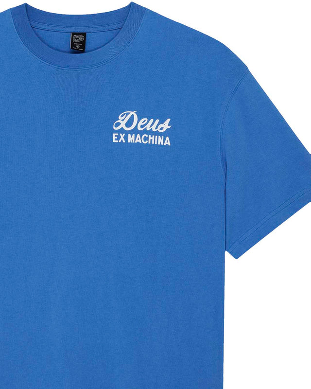Biarritz Sign Tee - Daphne Blue