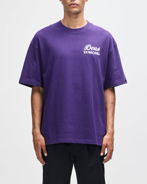 T-Shirts | Deus Ex Machina | Venice Sign Tee - Violet Indigo