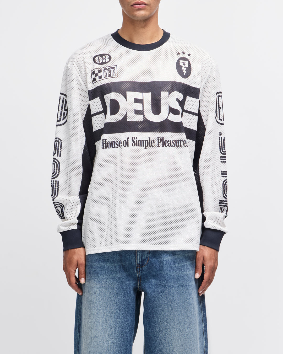 Jerseys | Deus Ex Machina | Off Road MX Jersey 2.0 - Dirty White