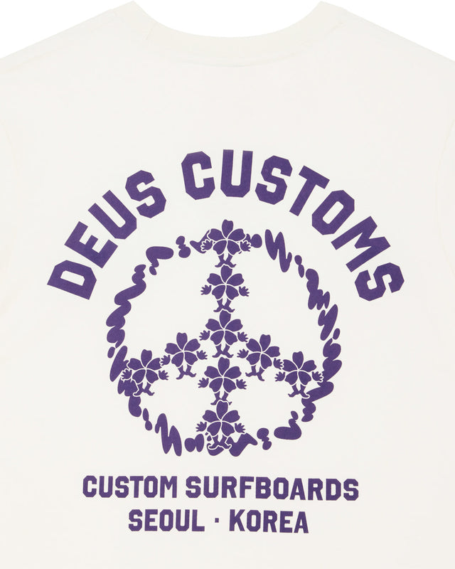 Fancy Pansy Tee - Vintage White