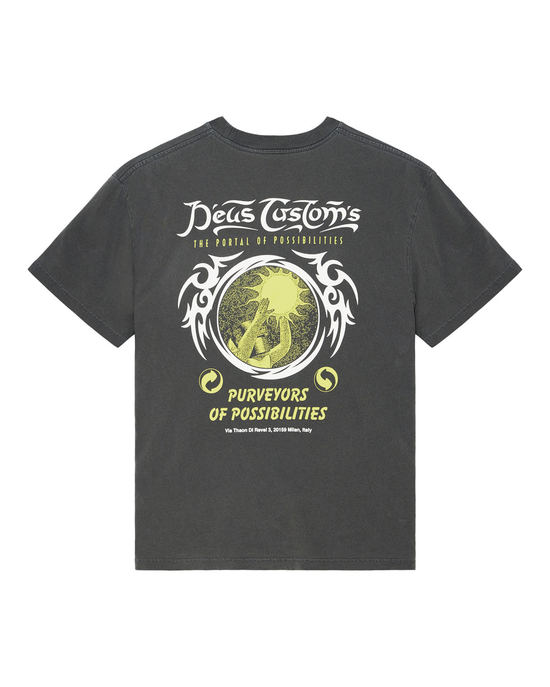 T-Shirts | Deus Ex Machina | Out Of Reach Tee - Anthracite – Deus